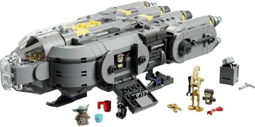 : Mandalorian ve Anzellan Starship’i 75445-9 Yaş ve Üzeri Çocuklar için Figür İçeren Yaratıcı Oyuncak Yapım Seti, Kız ve Erkek Çocuklara Yılbaşı Hediye Fikri (701 Parça)