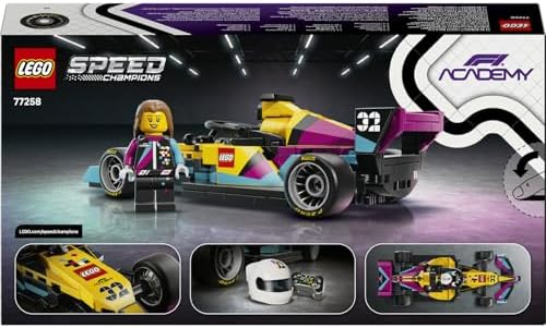 Alternative view of Speed Champions F1 ACADEMY Yarış Arabası 77258-10 Yaş ve Üzeri Çocuklar için Kasklı ve Peruklu Bir Kadın Sürücü Minifigürü İçeren Yaratıcı Oyuncak Yapım Seti, Hediye Fikri (201 Parça)