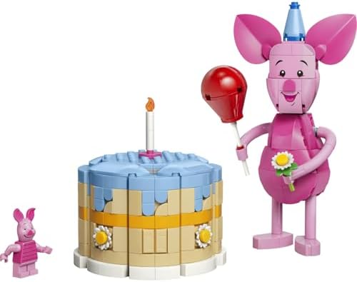 Alternative view of │ Piglet’in Doğum Günü Eğlencesi 43305-9 Yaş ve Üzeri Çocuklar için Mumlu Doğum Günü Pastası ve Piglet Minifigürü İçeren Yaratıcı Oyuncak Yapım Seti, Hediye Fikri (544 Parça)