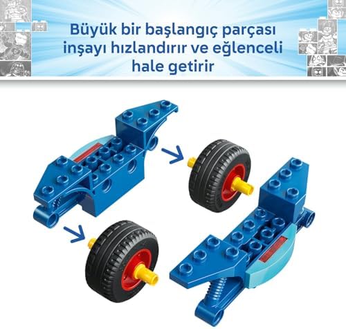 Alternative view of Spidey ve İnanılmaz Arkadaşları Motosikletli Spidey, Rhino’ya Karşı 11206-4 Yaş Üzeri Kız ve Erkek Çocuklar için 2 Minifigür İçeren Yaratıcı Oyuncak Yapım Seti, Hediye Fikri (61 Parça)