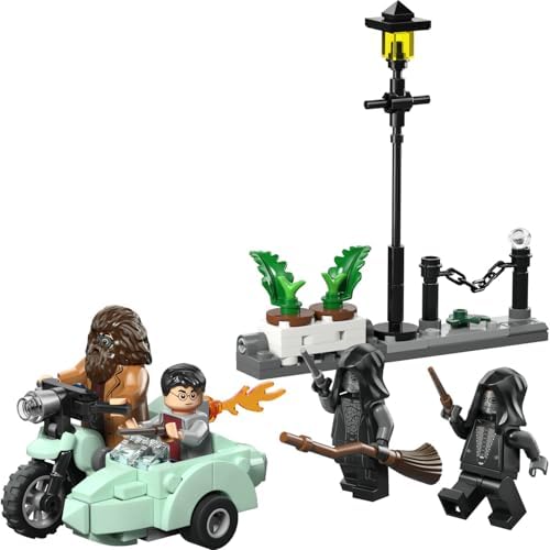 Potter Hagrid ve ’nin Privet Drive Kaçışı 76459-8 Yaş ve Üzeri Çocuklar için Potter, Hagrid ve Ölüm Yiyen Minifigürleri İçeren Oyuncak Yapım Seti, Hediye Fikri (124 Parça)
