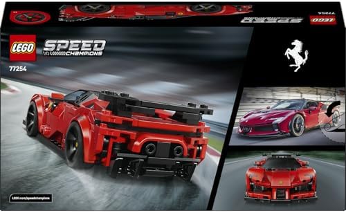 Alternative view of Speed Champions Ferrari SF90 XX Stradale Spor Araba 77254-9 Yaş ve Üzeri Çocuklar için Minifigür İçeren Ferrari Kıyafetli Minifigür İçeren Yaratıcı Oyuncak Yapım Seti, Hediye Fikri (339 Parça)