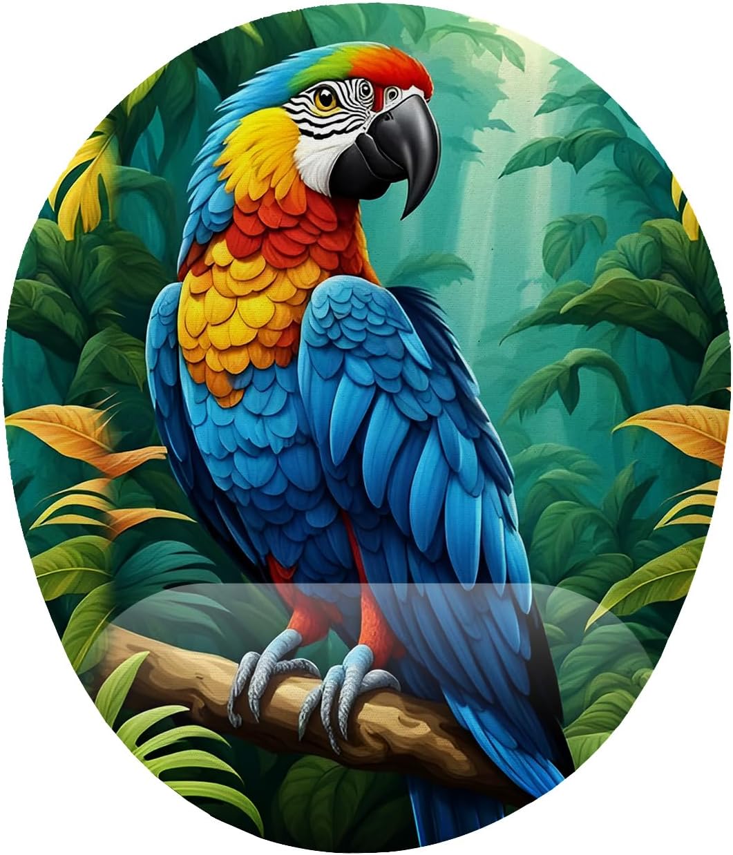 Alternative view of Papağan Desenli Bilek Destekli Mouse Pad