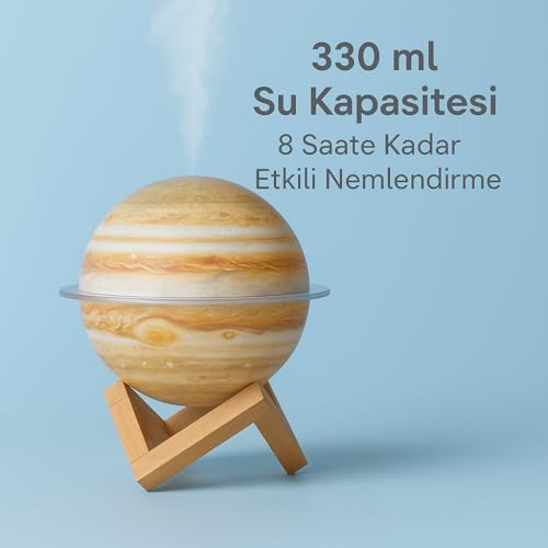 Alternative view of Tasarımlı Hava Nemlendirici – Renkli Gece Lambası & Sessiz Çalışma ile Şık ve Ferah Ortam