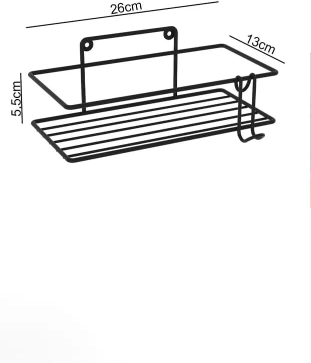 Alternative view of Yapışkanlı 2’li Banyo Rafı Duvara Monte Mutfak Rafı Paslanmaz Kancalı Duş Şampuan Organizer