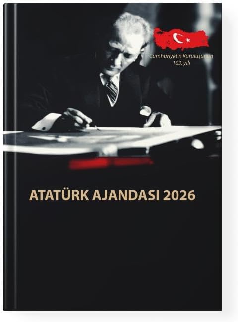 2026 Atatürk Ciltli Ajanda ve Kulplu Termos Bardak
