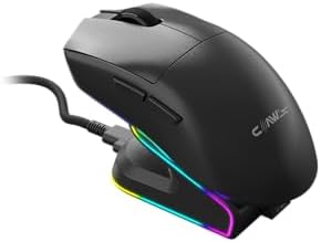 Alternative view of ZYRA 24000 Dpi Pixart PAW 3311 RGB & Ekstra USB Port - Makro Yazılım - PTFE Kaplama Ultra Hafif 45gr Kablosuz Gaming Mouse (2.4Ghz + BT + Type-C)