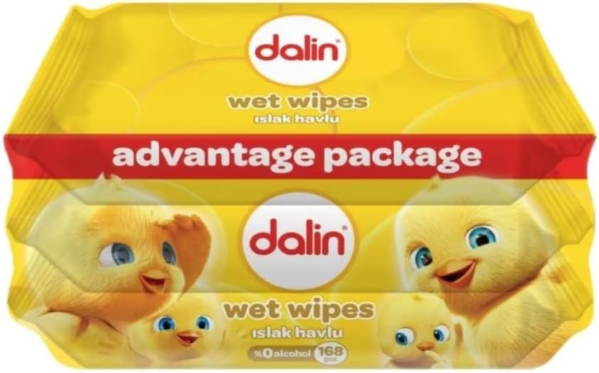 Dalin Islak Havlu 3'lü Paket - 56 Adet x 3