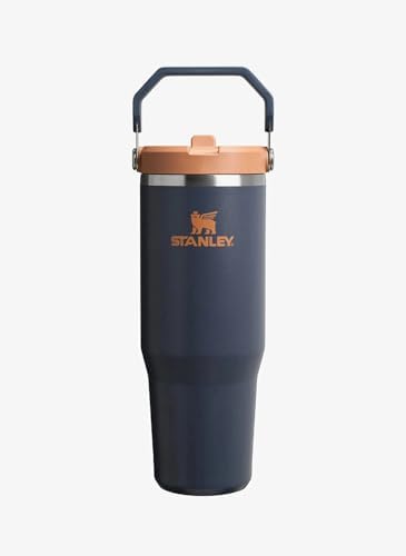 IceFlow Flip Straw Tumbler Pipetli Termos Bardak, Lacivert (Twilight), 0.60 Litre