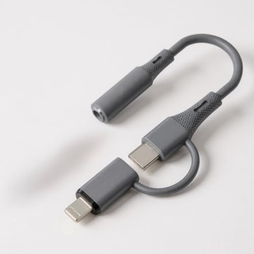 Alternative view of Type-C + Lightning to 3.5mm Adaptörü – Araba Ses Sistemleri, Kulaklık ve Ev Ses Cihazlarıyla Uyumlu, Silikon Kablo, ABS Alev Geciktirici Gövde, 13cm | SX-152