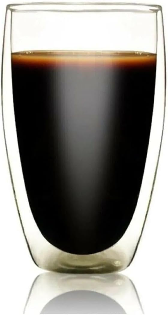 Life 500ML Çift Cidarlı Isı Yalıtımlı Cam Şeffaf Kupa Bardak MIT1205