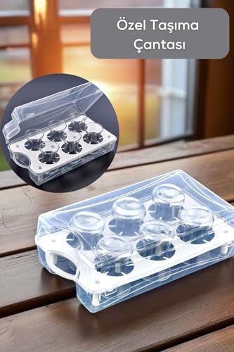 Life 6 lı Çantalı Çay Bardağı Taşıma Kutusu Seyahat Piknik Seti MIT1236