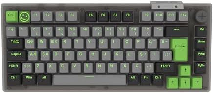 Alternative view of Hawk Gaming HK610 Gateron Switch RGB LCD Tri-Mode Kablosuz/Bluetooth %75 Gaming Klavye