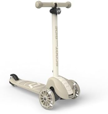 & Ride Highwaykick 3S çocuk scooter'ı, 3 yaşından itibaren, yüksekliği ayarlanabilir, 2 kademeli direksiyon, LED tekerlekler, katlanabilir scooter, çocuklar için, 96 – 130 cm