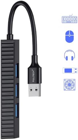 4 Port USB Hub 3.0 Çevirici Çoğaltıcı Laptop/Notebook/PC Uyumlu USB Çoklayıcı (Siyah)