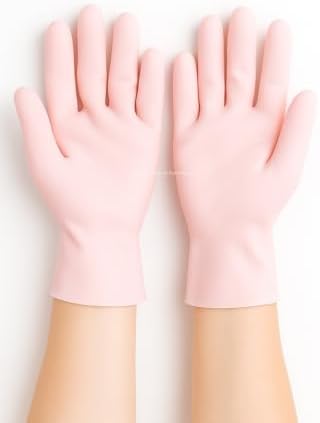 Silikon Spa Eldiven Nemlendirici Yumuşak Eldiven 1 Çift Cilt Bakım Eldiveni Kuru Ellere Özel Nemlendirici Spa Eldiveni Masaj ve Gece Bakım Kullanımı İçin Uygun