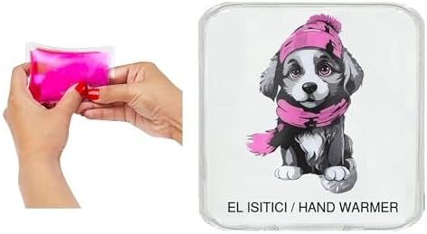 Alternative view of KIRMIZI BERELİ KÖPEK CEP SOBASI,EL ISITICI,SICAK SU TORBASI PVC 10x9,5cm
