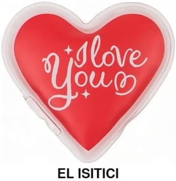 Alternative view of KALPLİ SEVGİ MESAJLI CEP SOBASI,EL ISITICI,SICAK SU TORBASI PVC 9cm