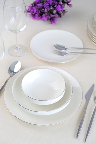 Tabakevi Tabak Evi Porselen Platin Yemek Takımı 24 Parça 6 Kişilik