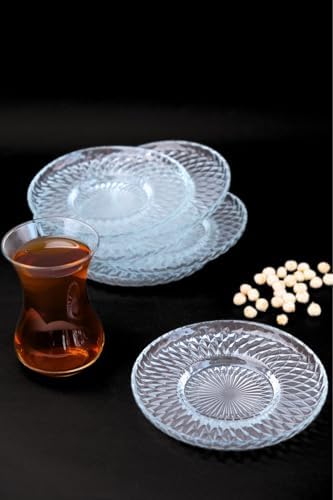 Alternative view of Tabakevi Tabak Evi Aden Sensu Cam Çay Tabağı 12Cm Sade 6 Lı 2494