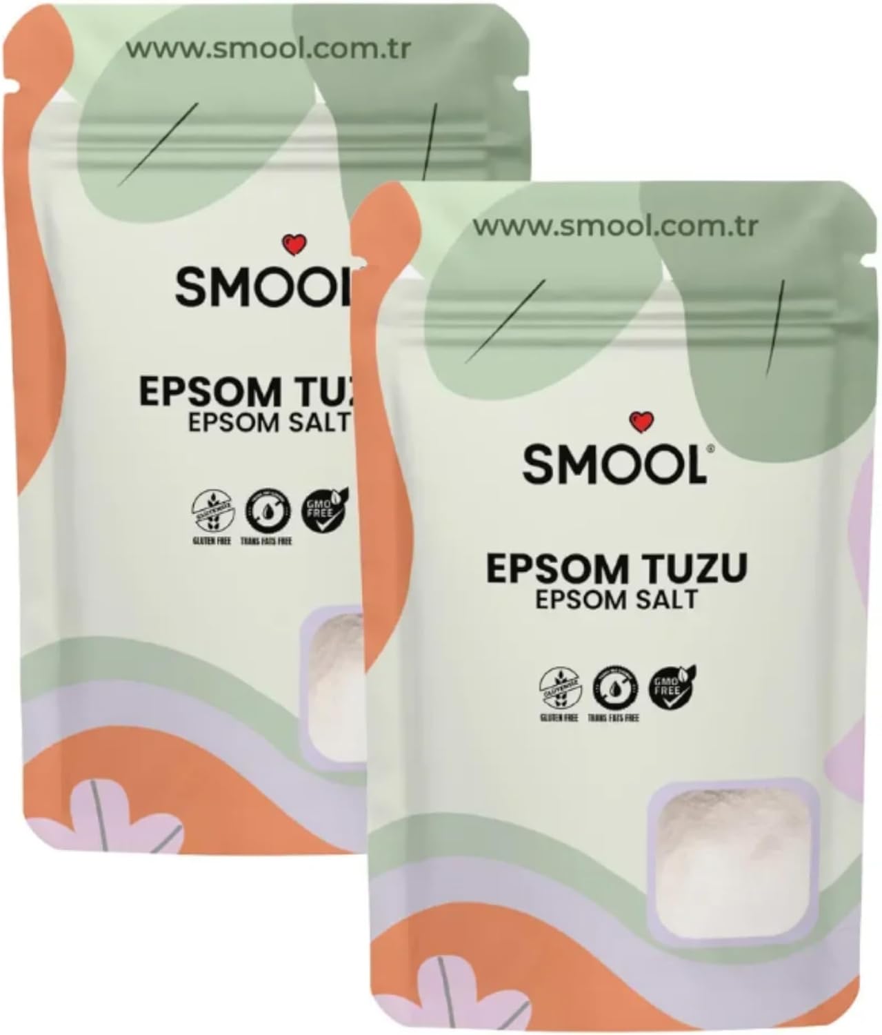 Alternative view of Epsom Tuzu 2'li Set (2x1000 GR) İngiliz Tuzu Katkısız, Banyo Tuzu Ayak Banyosu Peeling 2 Kg