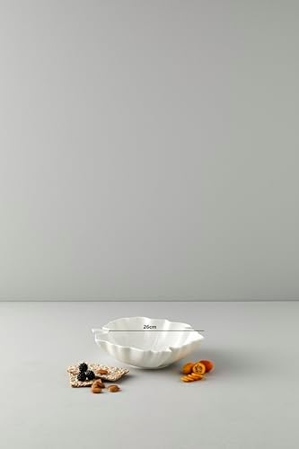 Be Original 20 cm Leaf Kase | Premium Porselen | Yaprak Formlu Şık Sunum Kasesi | Doğal & Toksinsiz | Modern Sofralar İçin