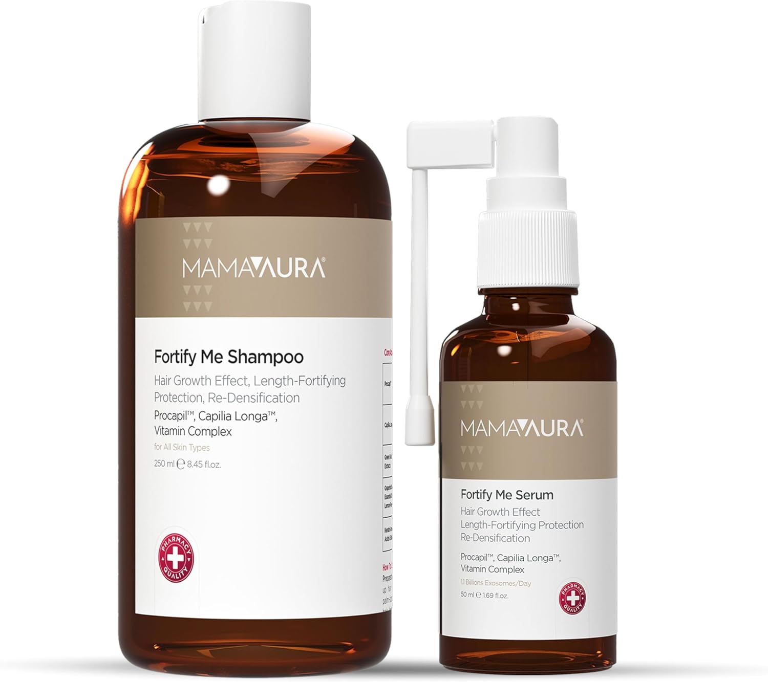 Fortify Me Set, Saç Dökülme Görünümünü Azaltmaya Yardımcı, Procapil ve Capilia Longa İçeren Saç Kökü Destekleyici Şampuan & Serum Seti