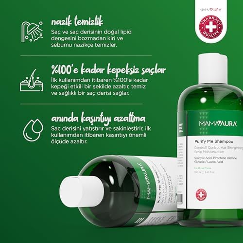 Purify Me Shampoo, Kepek Görünümünü Azaltmaya Yardımcı ve Kaşıntıyı Yatıştırmaya Destekleyen Arındırıcı Şampuan, 250 ml