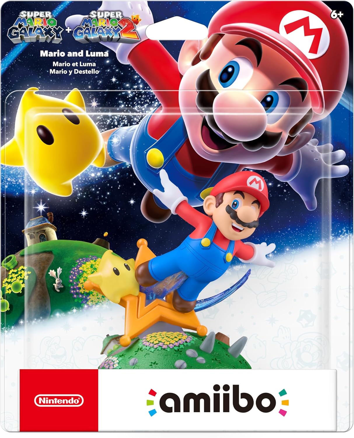 Alternative view of amiibo- Mario and Luma - Super Mario Galaxy + Super Mario Galaxy2 Series