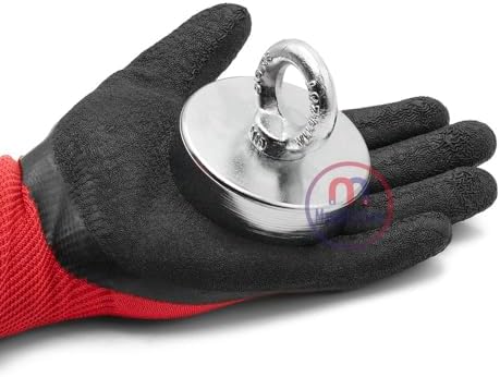 Alternative view of Magneteksan Ø80 mm Endüstriyel Pot Mıknatıs – 120 KG Çekim Gücü, Kancalı Halkalı, Makine ve Robotik Otomasyon Sabitleme, Metal Toplama ve Kurtarma Mıknatıs