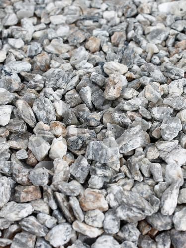 Natural Dekoratif Çakıl Taşı, Gnays Dolomit, Gri Sarı Damarlı, 1-2 cm, 3 kg