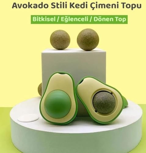 Alternative view of Kedi Nanesi Oyuncağı – Yapışkanlı Catnip Topu ile Kediler İçin Çiğneme ve Azaltıcı Oyun – Doğal Kedi Otu ile Diş Sağlığına Destek – Eğlenceli Evcil Kedi Oyuncağı – 2’li Set