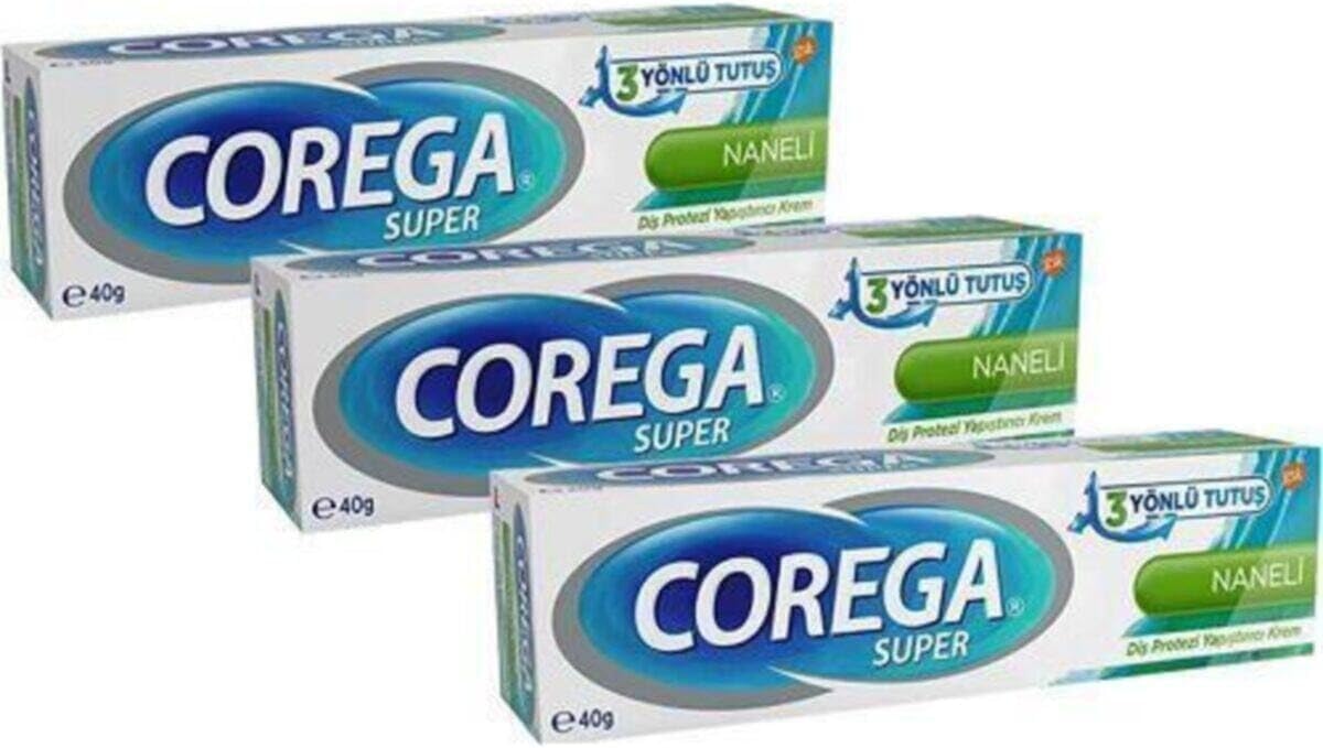 Alternative view of Corega Super Protez Yapıştırıcı Naneli Krem 40gr X 3adet 104563-3-1