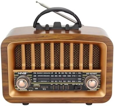 Büyük Boy Taşınabilir USB İle Şarj Olabilen Klasik AM/FM/SW Transistör Retro Tipi Klasik Radyo NS6639