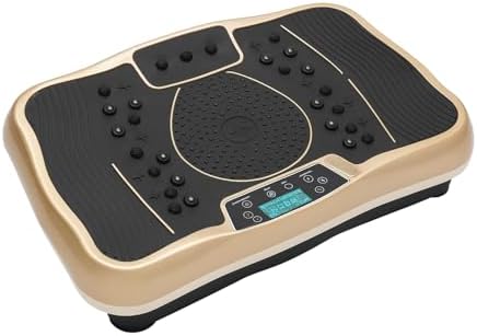 Titreşimli Egzersiz ve Masaj Plakası | 1-120 Kademe Ayarlanabilir Hız | 200W Güçlü Motor | 150kg Taşıma Kapasitesi | Bluetooth Müzik Destekli Fitness | 74 x 13 x 40 cm | 750