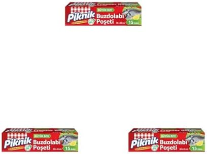 Piknik Buzdolabı Poşeti Büyük 15'Li 3lü paket