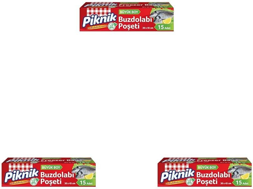Alternative view of Piknik Buzdolabı Poşeti Büyük 15'Li 3lü paket