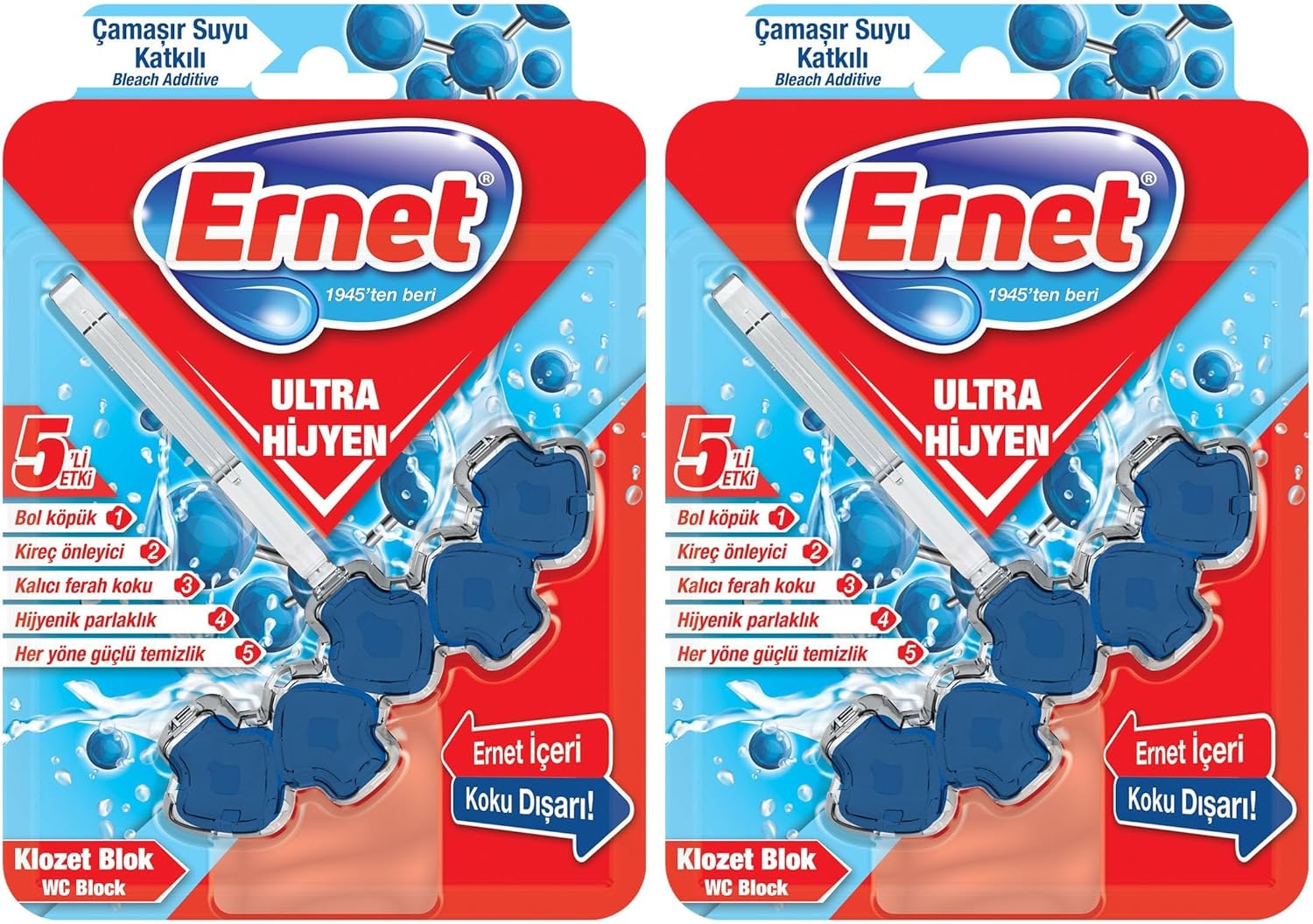 Alternative view of ERNET Klozet Ultra Hijyen Çamaşir Suyu Katkili 50 G 2li paket