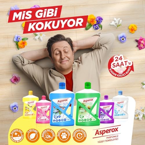 Asperox Esintisi Yüzey Temizleyici Menekşe & Yasemin 1000 ml 2li paket