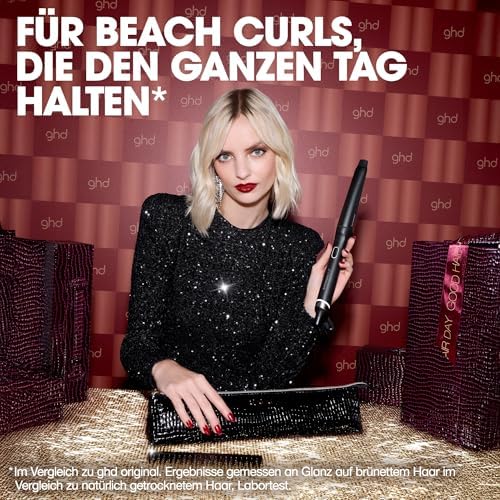 ghd Chronos Curve Konik Saç Maşası Çantalı, Taraklı Hediye Seti Siyah