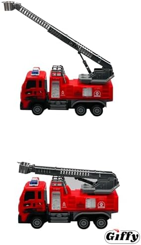 Alternative view of Giffy/Oyuncak Uzaktan Kumandalı İtfaiye Şarjlı Işıklı Full Fonksiyon Merdivenli Su Hortumlu Vinçli Model (KIRMIZI MERDİVENLİ)