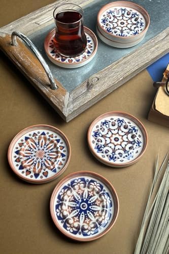 Tabakevi Tabak Evi Mozaik Red Sefa 6 Lı Çay Tabağı 10Cm
