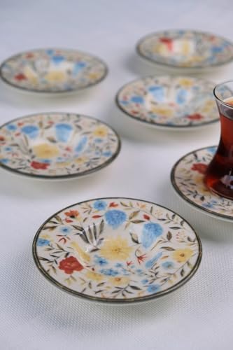 Alternative view of Tabakevi Tabak Evi Porselen Fiori Çay Tabağı Seti 12Cm 6 Parça Bns6Ctprs1217