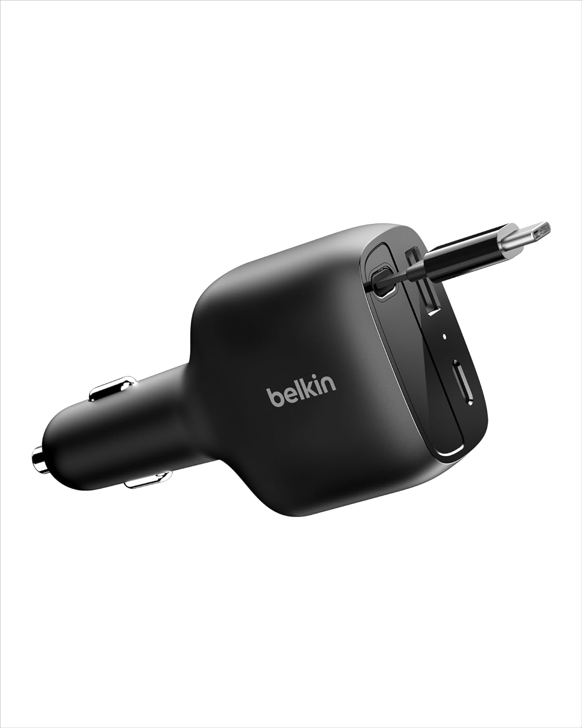 Alternative view of USB-C Araç Şarj Cihazı, 75 W, 75 cm Geri Çekilebilir USB-C Kabloyla, Şarj Cihazı, 17 ve 16 Serisi, Galaxy S25, AirPods, Tablet, MacBook, Chromebook vb. ile Uyumlu, Seyahat için