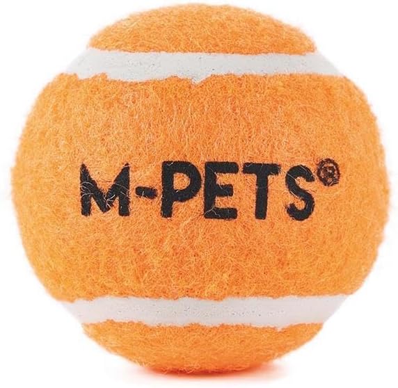 M-Pets Hop Tennis Topu Turuncu 5cm 3lü Set