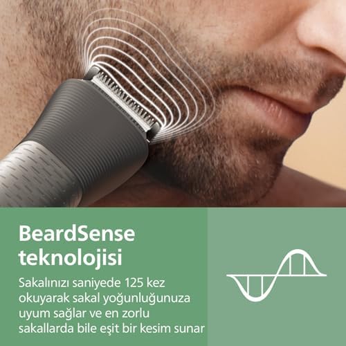 Alternative view of All-in-One Trimmer 7000 Serisi, 13'ü 1 Arada Erkek Bakım Seti, BeardSense Teknolojisi, 120 Dakika Çalışma Süresi, MG7922/15