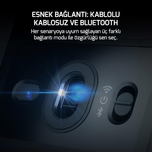 Alternative view of 24.000DPI Triple Mode (Kablolu/Bluetooth/2.4G) Siyah Gaming Mouse