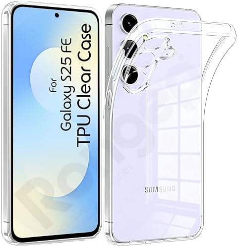 Alternative view of [Maxi-Clear] Galaxy S25 FE için Şeffaf Telefon Kılıfı Kamera Yükseltili S25 FE Koruyucu Darbelere Dayanıklı Esnek ve Hafif Tasarımlı Telefonu Tam Kaplayan S25 FE Kılıfı
