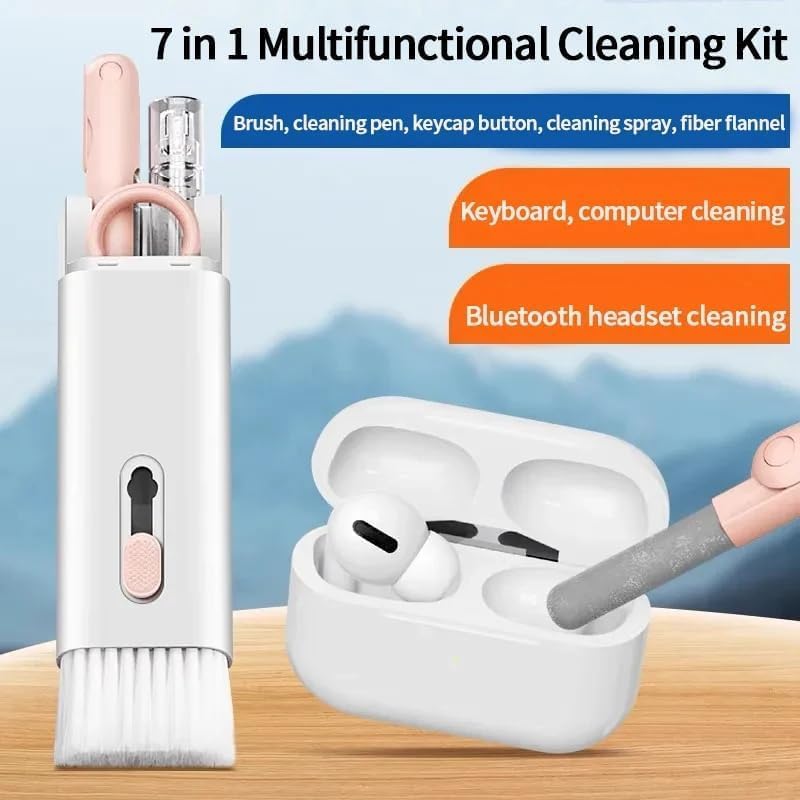 Alternative view of 7'si 1 Arada Elektronik Temizleme Kiti, Klavye, Pro, Kulaklık, Laptop ve Telefon için Fırçalı Temizleyici Set (Pembe)