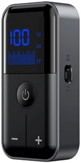 Bluetooth 5.4 Kablosuz Ses Alıcı-Verici Adaptör, LCD Ekranlı, 10 Metre Menzilli, TF Kart Destekli, Yüksek Kaliteli Ses İletimi